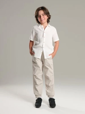 Sinsay - Spodnie parachute - szary