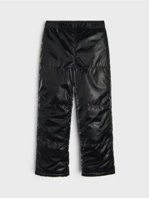 Sinsay - Spodnie pikowane - czarny