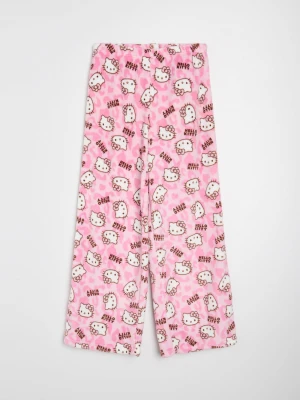 Sinsay - Spodnie polarowe od piżamy Hello Kitty - różowy