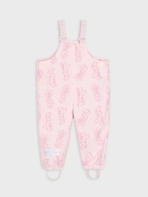 Sinsay - Spodnie przeciwdeszczowe z odblaskowymi elementami Minnie Mouse - różowy