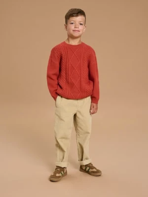 Sinsay - Spodnie pull on - beżowy