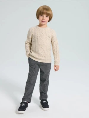 Sinsay - Spodnie pull on z domieszką wiskozy - szary