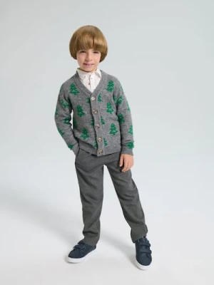 Sinsay - Spodnie pull on z domieszką wiskozy - wielobarwny