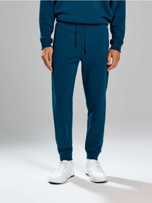 Sinsay - Spodnie regular fit - zielony