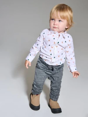 Sinsay - Spodnie regular z podwijanymi nogawkami - szary