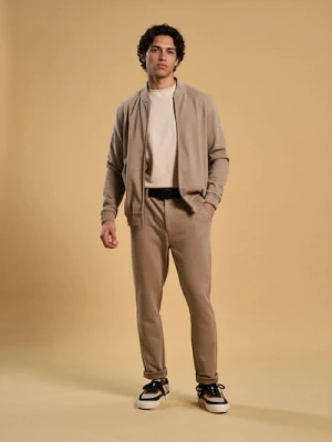 Sinsay - Spodnie slim - beżowy