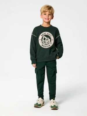 Sinsay - Spodnie slim z kieszeniami cargo - zielony