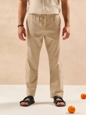 Zdjęcie produktu Sinsay - Spodnie straight fit - beżowy