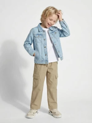 Sinsay - Spodnie straight leg z kieszeniami cargo - beżowy