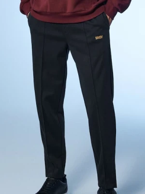 Sinsay - Spodnie tapered fit - granatowy