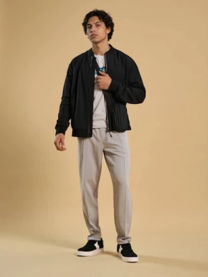 Sinsay - Spodnie tapered fit - szary