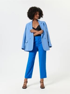 Sinsay - Spodnie tkaninowe - niebieski