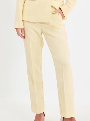 Sinsay - Spodnie w kant - żółty