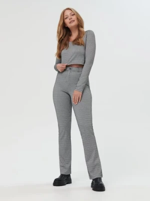 Sinsay - Spodnie w kratę - wielobarwny