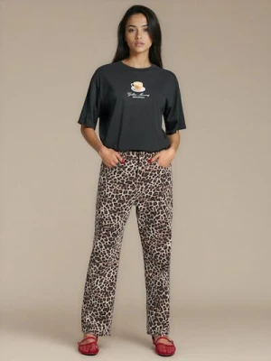 Sinsay - Spodnie w panterkę - wielobarwny