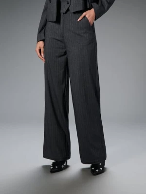 Sinsay - Spodnie w paski - szary