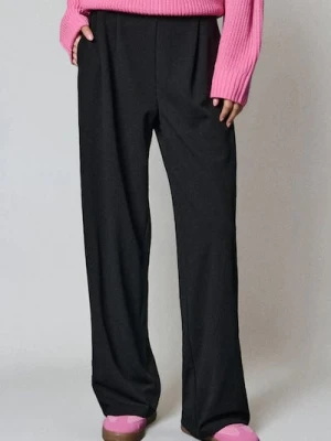 Sinsay - Spodnie wide leg - czarny