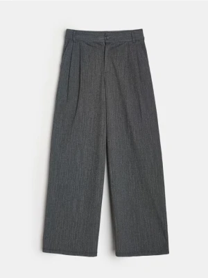 Sinsay - Spodnie wide leg - szary