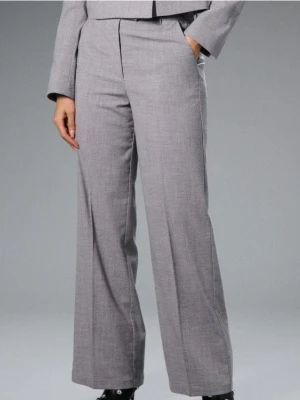 Sinsay - Spodnie wide leg - szary