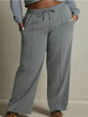 Sinsay - Spodnie wide leg - szary