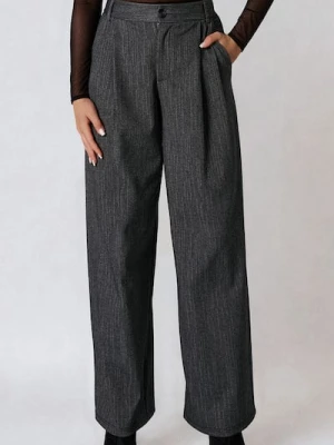 Sinsay - Spodnie wide leg - szary