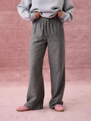Sinsay - Spodnie wide leg - szary