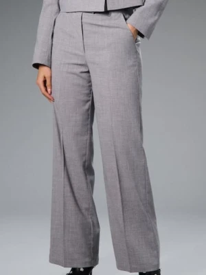 Sinsay - Spodnie wide leg - szary