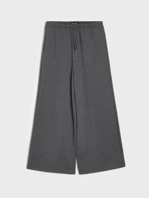 Sinsay - Spodnie wide leg - szary