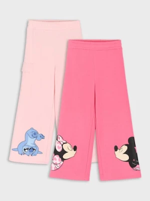 Sinsay - Spodnie wide leg z nadrukiem Disney - wielobarwny