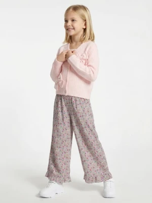 Sinsay - Spodnie wide leg ze wzorem kwiatowym - wielobarwny