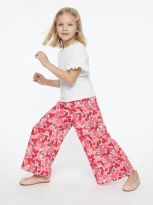 Sinsay - Spodnie wide leg ze wzorem - wielobarwny