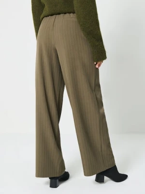 Sinsay - Spodnie wide leg - zielony