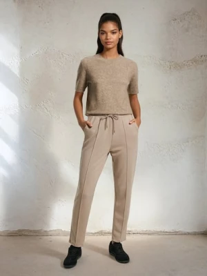 Sinsay - Spodnie z domieszką wiskozy - brązowy