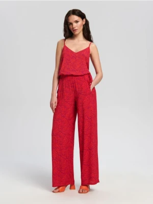 Sinsay - Spodnie z kieszeniami - różowy