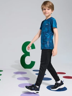 Sinsay - Spodnie z nadrukiem odblaskowym Active - czarny