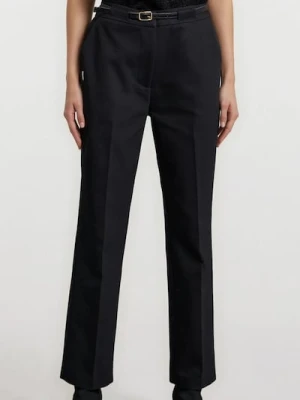 Sinsay - Spodnie z paskiem - czarny