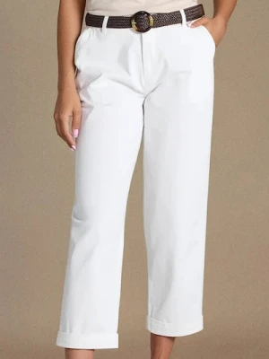 Zdjęcie produktu Sinsay - Spodnie z paskiem - kremowy