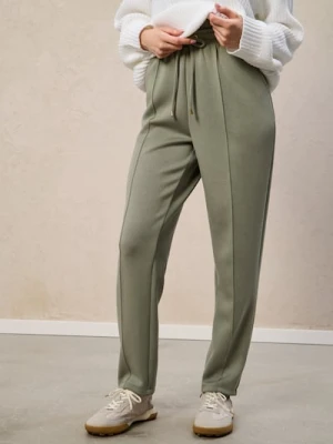 Sinsay - Spodnie z przeszytym kantem - zielony