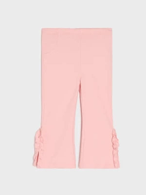 Sinsay - Spodnie z rozcięciami przy nogawkach - różowy