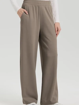 Sinsay - Spodnie z szeroką nogawką - szary