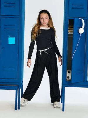 Sinsay - Spodnie z wiskozy - czarny