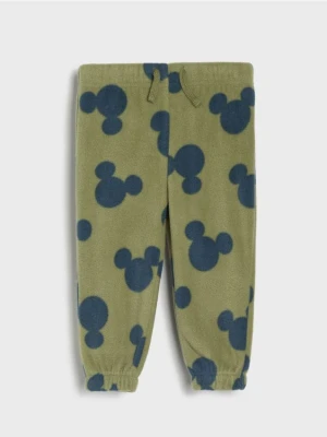 Sinsay - Spodnie ze wzorem Mickey - zielony