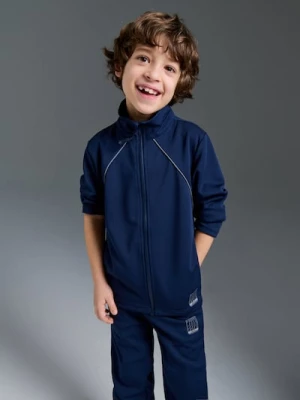 Sinsay - Sportowa bluza na zamek z elementami odblaskowymi Active - granatowy