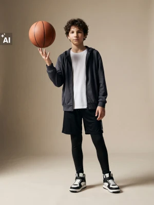 Sinsay - Sportowa bluza z kapturem - szary