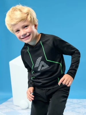 Sinsay - Sportowa koszulka z długimi rękawami - czarny