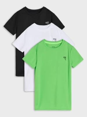 Sinsay - Sportowe koszulki 3 pack Active - czarny