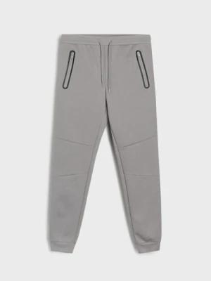 Sinsay - Sportowe spodnie dresowe z przeszyciami - szary
