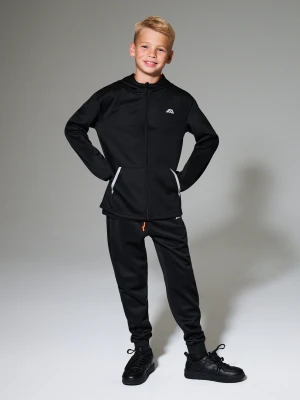 Sinsay - Sportowe spodnie jogger z odblaskowym nadrukiem Active - czarny
