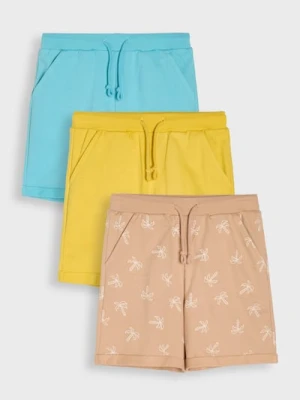 Sinsay - Sportowe szorty 3 pack - żółty