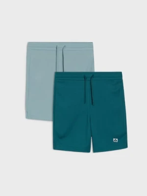 Sinsay - Sportowe szorty Active z szybkoschnącej tkaniny 2 pack - szary